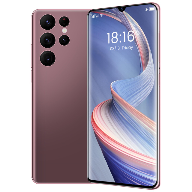5g Smartphone S22 Ultra Cell Phone 6.8 Inch Full Screen 12gb+256gb Android Mobile Phones With Face Id Original Unlocked