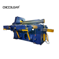 Machine à cintrer les tôles à trois rouleaux hydraulique CNC 80x3500mm pour la production de tours éoliennes