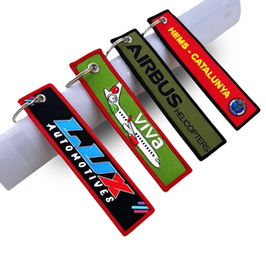 Porte-clés en tissu avec logo personnalisé drapeau américain en gros / Porte-clés brodés anime / Porte-clés brodés personnalisés - Product Image 3