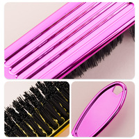 Brosse de nettoyage dorée pour tondeuse de barbier, lame, tondeuse, pour effets dégradés, et dépoussiéreur de cou pour manucure et salon