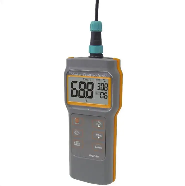 AZ86031 IP67 Combo Wasserzähler-pH/EC/SALZ/TDS/Verwendung für Frisch-oder Meerwasser Aqua Farm Temperatur einheit ist schaltbar.