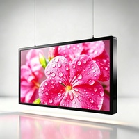 Système de lecture vidéo LCD couleur multi-écrans suspendus (1 à 9 pièces) avec CMS pour agences immobilières, vitrines et affichage commercial