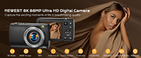 Appareil photo hybride 8K à double objectif, grand capteur, vidéo HDR, stabilisation 5 axes, prise de vue nocturne, prise de vue en rafale haute vitesse, VOLG Travel
