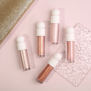 Iluminador líquido vegano orgánico personalizable MLM, 8 tonos, multiusos para ojos, labios y mejillas, maquillaje hidratante e iluminador - Product Image 4
