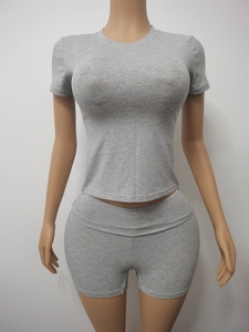 Individuelles Sexy 2-teiliges Lounge-Set mit Umklappbarem Gummibund aus Jersey für Damen – Kurze oder Lange Outfits, 2-Teiler für Frauen - Product Image 6