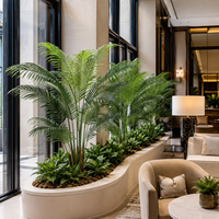 Palmier Phénix Artificiel de Haute Qualité en PE, 160 cm (5,25 pi), Résistant aux UV, Écologique, Réaliste, Moderne, pour Hôtels, Villas et Aménagements Paysagers