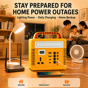 Portable Power Station 120W 120Wh Solar <b>Generator</b> LED Light AC 220V USB DC Outputs Emergency Backup Battery for Home <b>Camping</b> - Product Image 3