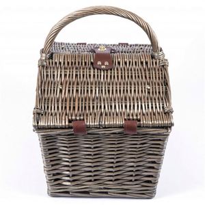 Exklusiver Picknickkorb Einweg-Picknickkorb Weidenkorb Als Deko-Einkaufskorb Weinkorb für Paare Picknickkorb-Besteck - Product Image 5