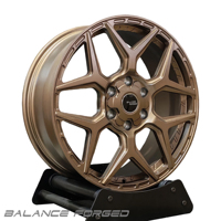Jantes tout-terrain forgées aspect Beadlock bronze mat, 17-22 pouces, concaves profondes, 5x127 6x139.7, compatibles F150 Dodge Toyota RAV4 CR-V Tesla Jeep