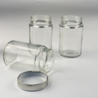 Stoples kaca MASON kualitas tinggi 60ml/120ml/220ml digunakan untuk saus, acar piring, bunga kering kinerja penyegelan tinggi
