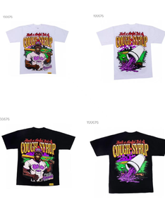 Herren-T-Shirts Y2K Streetwear Top-Qualität 100% Baumwolle 'THAT'S a AWFUL LOT of COUGH SYRUP' T-Shirts für Männer - Product Image 3