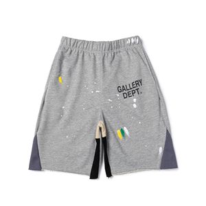 Pantaloncini Formali Classici con Stampa Lettering Splatter Graffiti Gallery Dept, <span class=keywords><strong>Pantaloni</strong></span> in <span class=keywords><strong>Velluto</strong></span> <span class=keywords><strong>a</strong></span> <span class=keywords><strong>Coste</strong></span> con Chiusura <span class=keywords><strong>a</strong></span> Coulisse <span class=keywords><strong>di</strong></span> Marca alla Moda per <span class=keywords><strong>Uomo</strong></span> - Product Image 6