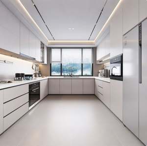 European <b>Cabinets</b> High Quality Custom Modern Design UV Lacquer Kitchen <b>Cabinets</b> for Apartment Project - Product Image 6