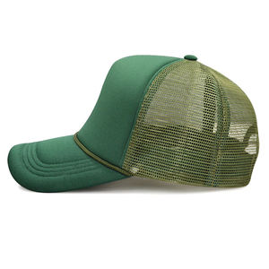 Casquette Trucker 5 Panneaux Couleur Unie Dos en Maille Respirante Snapback Vierge Personnalisable pour Hommes Femmes Extérieur Faible MOQ Expédition Rapide - Product Image 6