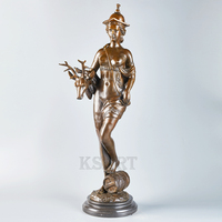 Sculpture d'art en bronze - Statue Diana Cerf, moulée à la main, couleur personnalisée, designs 100% sur mesure, décoration de jardin extérieur, impression par découpe.