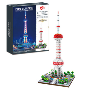 Set di Micro Blocchi da Costruzione del Palazzo Cinese Antico, Modello di Architettura Famosa, Giocattolo Educativo Zhegao Lezi - Product Image 3