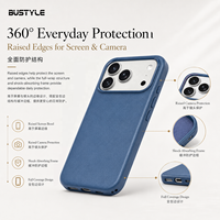 Étui de téléphone magnétique en cuir artisanal avec logo personnalisé en relief pour iPhone 18 17 16 15 Pro Max, doublure en velours doux, OEM ODM