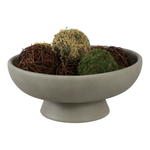 Moderna Ciotola in Terracotta su Piedistallo per Tavolino da Caffè, Centrotavola Decorativo, Elegante Decorazione da Tavolo - Product Image 2