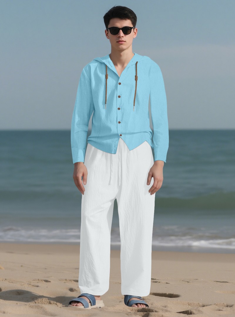 blue + white