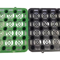 Plateaux de drainage pour toits verts en plastique HDPE à fossettes de 20 mm, modernes, empilables, pour décharges, grand stock