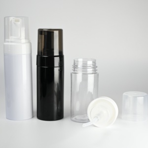 Bouteille Distributrice de <span class=keywords><strong>Savon</strong></span> Moussant à Pompe Pression Personnalisable avec Logo, Vide, Blanche et Transparente, 100ml, 120ml, 150ml, 200ml, pour Nettoyant Visage et <span class=keywords><strong>Savon</strong></span> pour les Mains - Product Image 3