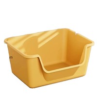 Bac à litière pour chat entièrement automatique à ouverture supérieure, extra large, côtés hauts, anti-éclaboussures, pour plusieurs chats, utilisation en intérieur, PP, facile à nettoyer, design moderne carré