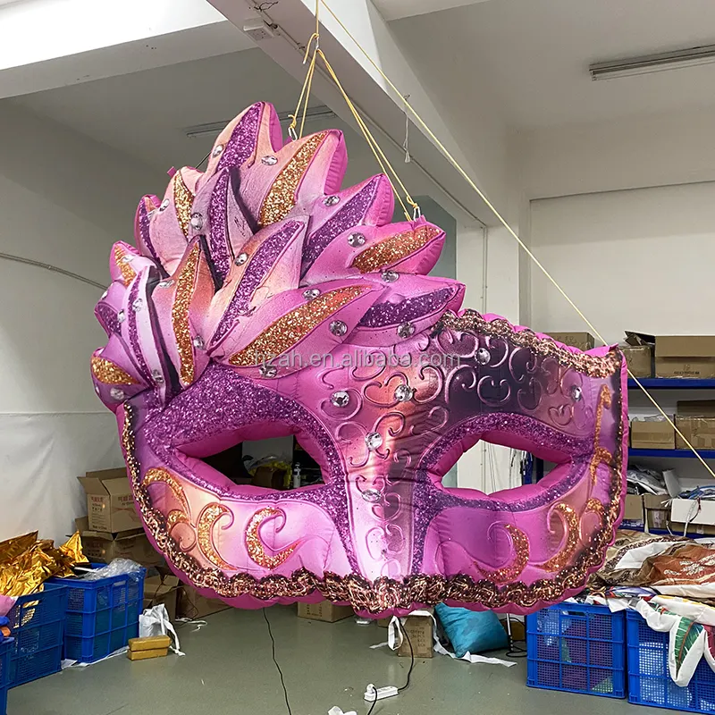 Розовый Mas k надувной маскарадный для украшения карнавальной вечеринки
