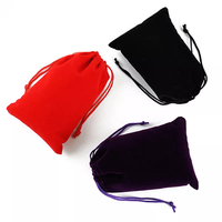 Pochette en velours personnalisée avec cordon de serrage pour bijoux, sac en flanelle pour parfum, rouge à lèvres, perruques, shampoing, huile essentielle, montres, vin