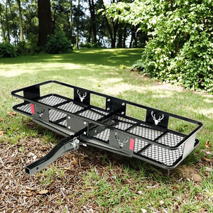 Nuevo Portaequipajes de Acero al Carbono Cromado Impermeable para Montaje en Enganche de Coche, Camioneta, SUV, Furgoneta, Carga Máxima de 500 lb, Receptor de 2 Pulgadas - Product Image 4