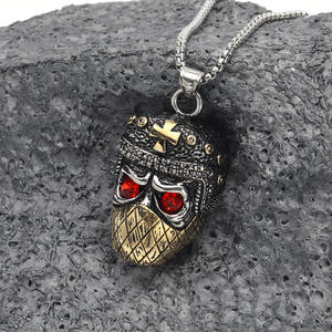 Collier crâne de croisé masqué collier pendentif <span class=keywords><strong>hors</strong></span>-<span class=keywords><strong>la</strong></span>-<span class=keywords><strong>loi</strong></span> masqué pour homme - Product Image 2