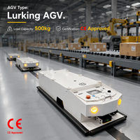 Robot de manutention de matériaux à guidage magnétique MDBOT certifié CE, AGV à charge utile de 500 kg pour l'automatisation logistique industrielle