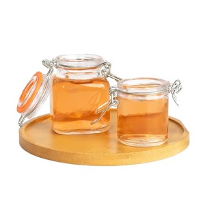 Econle - Recipiente Moderno y Minimalista Ecológico de Vidrio para Almacenamiento de Alimentos de 50 ml, Tapa Hermética Abatible de Plástico, Contenedor para Conservar la Frescura - Product Image 2