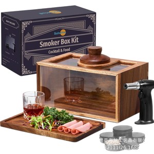 Kit de Ahumador Batoslee, Ahumador de Alimentos de Madera para Cócteles, Reutilizable, para Uso en Exteriores - Product Image 1