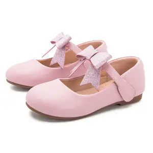 Scarpe da ragazza sandali piatti abiti con tacco bambini marca scarpe chiuse per la scuola bambini ragazza elsa anna scarpe sepatu flats anak peremp