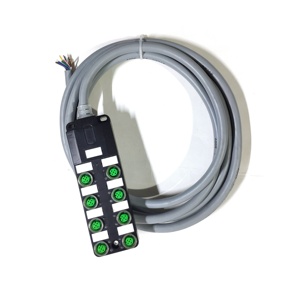Boîtier de distribution de capteurs bibo SVLEC M12 24V PNP NPN 4/8 voies avec sortie M12 5 broches sans signaux LED - Product Image 3