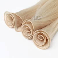 U Glamour Hair 2024 russe 100% cuticule vierge de meilleure qualité extensions de cheveux humains noués à la main