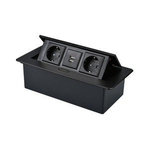 Tomacorriente Universal Oculto para Mesa, <span class=keywords><strong>Enchufe</strong></span> Emergente para Escritorio, Caja de Conexión <span class=keywords><strong>con</strong></span> Puerto <span class=keywords><strong>USB</strong></span>-C para Carga y Datos Multimedia - Product Image 4