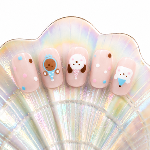<span class=keywords><strong>Uñas</strong></span> <span class=keywords><strong>Postizas</strong></span> Cortas Cuadradas con Estampado de Perro de Dibujos Animados, <span class=keywords><strong>Uñas</strong></span> Artificiales <span class=keywords><strong>Transparentes</strong></span> con Puntos <span class=keywords><strong>para</strong></span> <span class=keywords><strong>Niñas</strong></span> - Product Image 5
