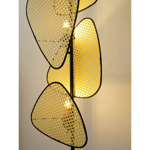 Lampadaire créatif à source de lumière LED, contrôle par interrupteur, pour salon, chambre à coucher, bureau, style Zen - Product Image 4