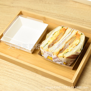 Kraft Paper <b>Box</b> Rectangle With Plastic Liner For Cake And <b>Dessert</b> Packaging 100 Or 500 pcs - Product Image 3