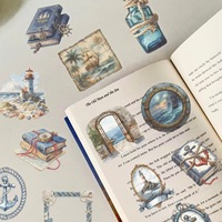 50 pegatinas retro impermeables de navegador, decoración DIY de dibujos animados para fundas de teléfono, cuadernos y vasos.