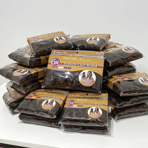 Offre Spéciale – Lot de 1 Tresses au Crochet Bouclées à la Française Prêtes à l'emploi – Fibre Synthétique Douce pour Coiffures Box Braids et Knotless Braids - Product Image 6