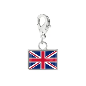Breloques drapeaux nationaux 10*6.6mm pour la fabrication <span class=keywords><strong>de</strong></span> bijoux, bracelets DIY, bijoux <span class=keywords><strong>de</strong></span> mode en acier inoxydable, pour immortaliser vos souvenirs <span class=keywords><strong>de</strong></span> voyage - Product Image 5