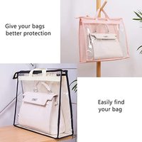 Kantong debu ritsleting pvc untuk tas tangan penyimpanan dompet bening untuk tas tangan kotak penyimpanan