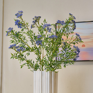 ดอกไม้ปลอมสำหรับตกแต่งงานแต่งงานแบบนิ่มประดับดอกไม้ลูกไม้5แฉกสำหรับตกแต่งบ้าน - Product Image 3