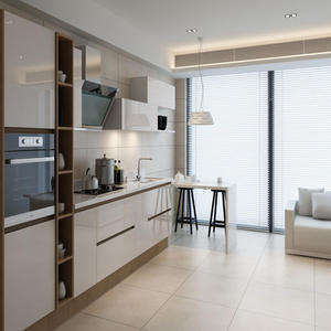 Muebles de cocina, fabricante de armarios, venta al por mayor, madera lacada de alto brillo, diseño moderno, armarios personalizados - Product Image 5