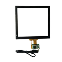 Panel Táctil Capacitivo de Vidrio Industrial de 4 Pulgadas, Multi USB de 10 Puntos, Resistente al Agua, Personalizado, ODM OEM de Fábrica, MOQ Pequeño