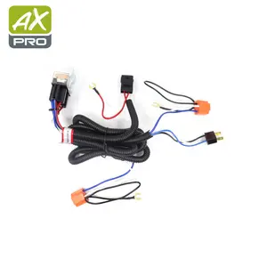 Custom Headlight Brightening Automobile Wire Harness 12V 24V 2 Lamp 4 Lamp Car Refitting Accessories For Benz BMW Hyundai