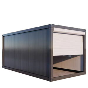 Petite maison préfabriquée modulaire <span class=keywords><strong>de</strong></span> <span class=keywords><strong>stockage</strong></span> extérieur coulissant en acier <span class=keywords><strong>de</strong></span> 20 pieds avec porte roulante Maison <span class=keywords><strong>de</strong></span> garage en conteneur - Product Image 1