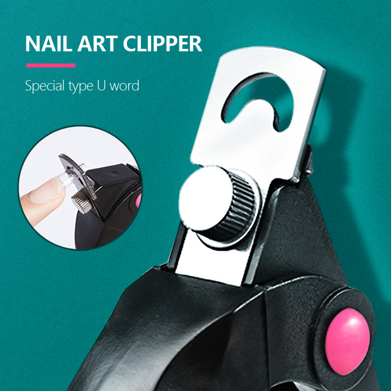 Nailpop профессиональные инструменты для маникюра лезвия из нержавеющей стали кусачки для ногтей с черным циферблатом пластиковые кончики пальцев акриловые ногти отделка